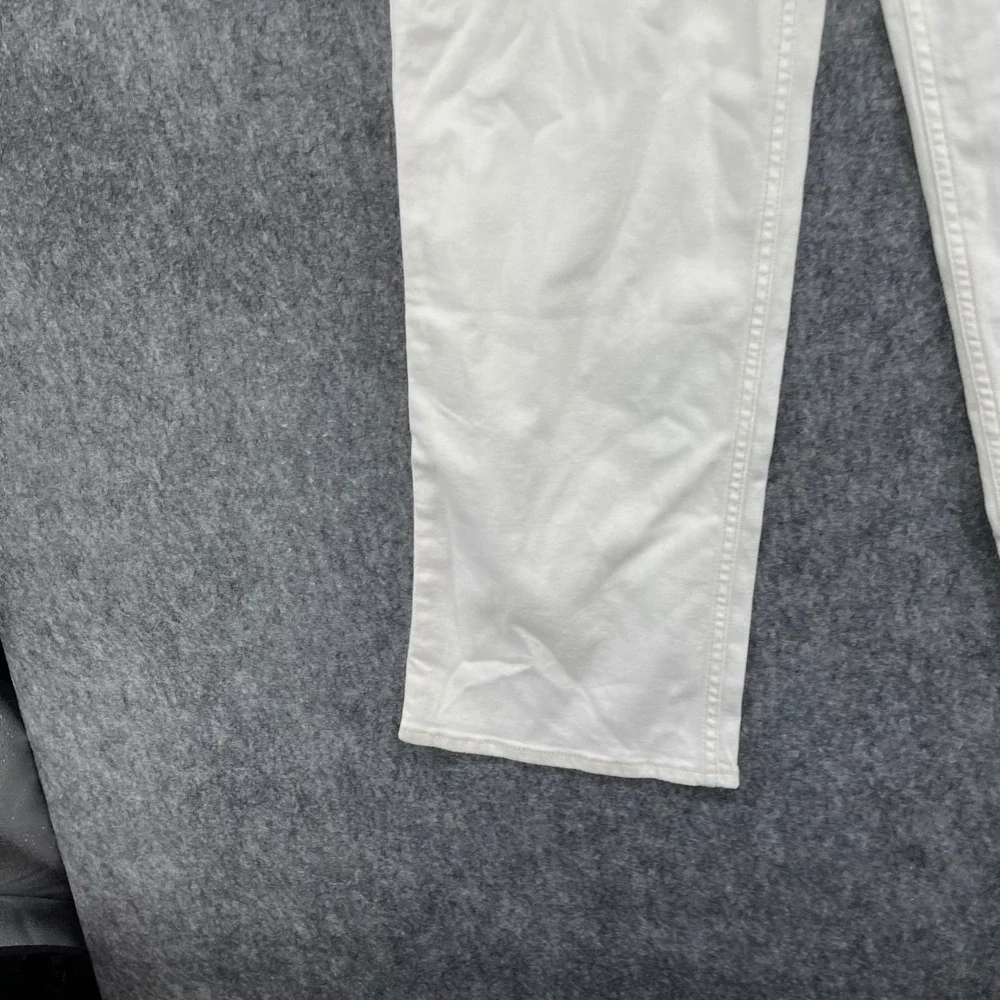 Abercrombie Wide Leg Jeans Kids 13/14 High Rise White Braided Pocket Trim New